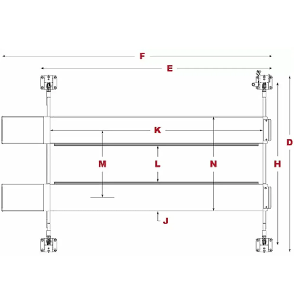 BendPak HDS-27 27000lb/4Post/EXTLength - Image 3