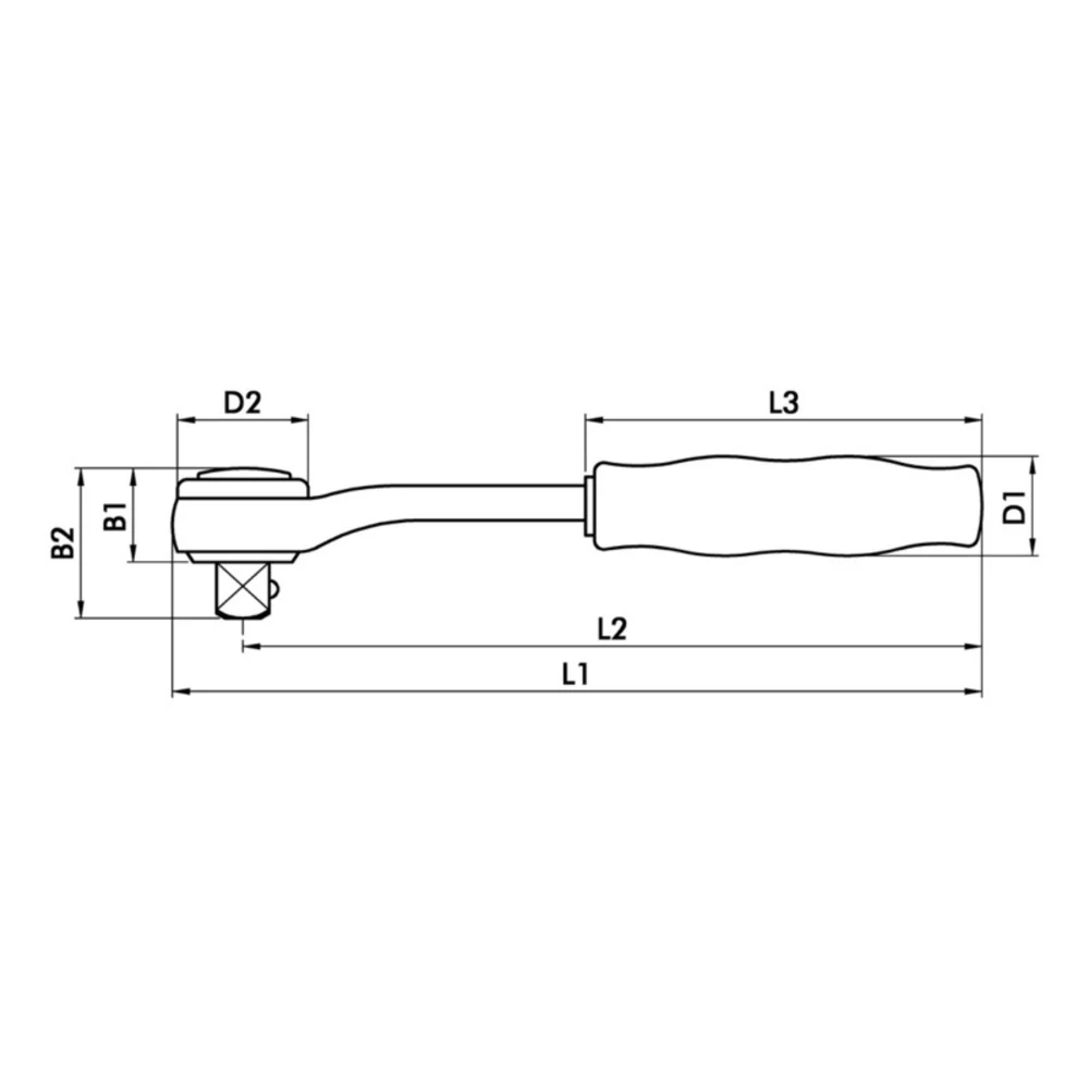 ZEBRA 3/8 Inch Ratchet with Rotary Disc Reverse - Image 2