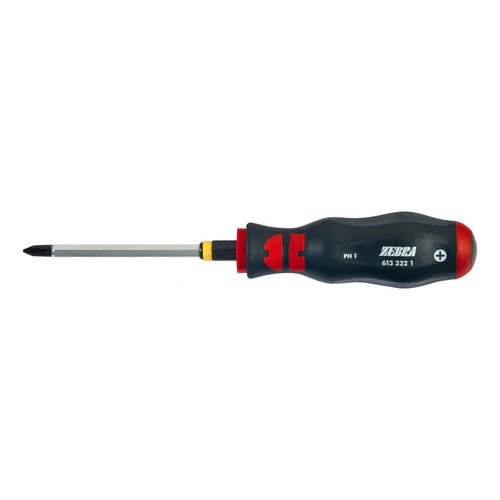 ZEBRA Phillips Head Screwdriver -  Hexagon Blade - Impact Cap - Wrench Adapter - PH4 x 200mm Long