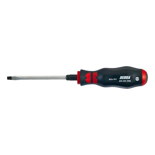 ZEBRA Slotted Screwdriver - Hexagon Blade, Impact Cap, Wrench Adapter - 1.6 x 10.0mm