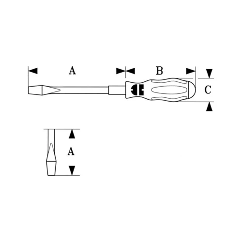 ZEBRA Slotted Screwdriver - Hexagon Blade, Impact Cap, Wrench Adpater - 1.0 x 5.5mm - Image 3