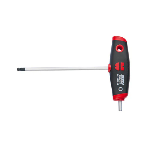 ZEBRA T-Handle Hexagon Ball Head Screwdriver with 17mm Side Hexagon Tip - 5mm Hexagon Tip X 200mm Blade X 105mm Handle